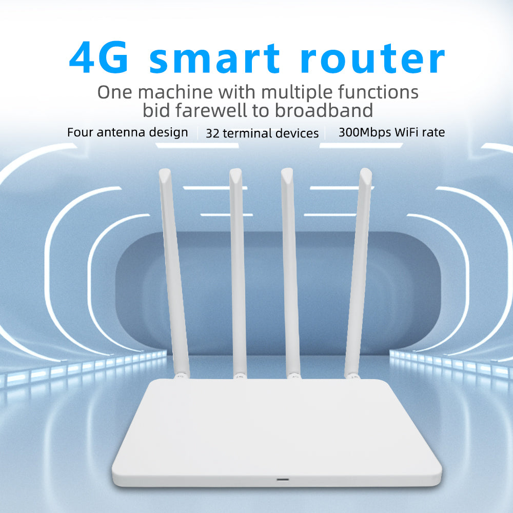 WE2805 4G LTE Router SIM Card 300Mbps 5dBi 4 Antenna