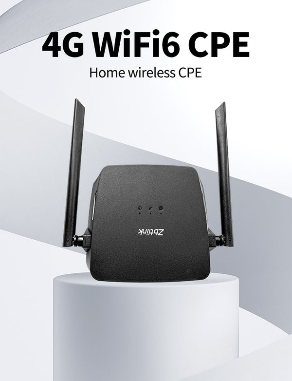 Zbtlink 4G WiFi6 CPE7702 Home Wireless Router | Plug & Play | WiFi 6 286.8Mbps | Megg 4G Chip | Nano SIM | High Gain Antenna | Multi-Scenario Use