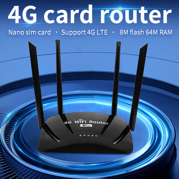WE2008C 4G LTE WiFi Router with SIM Slot – Up to 500Mbps, Supports 32 Devices, Dual Mode, Unlocked
