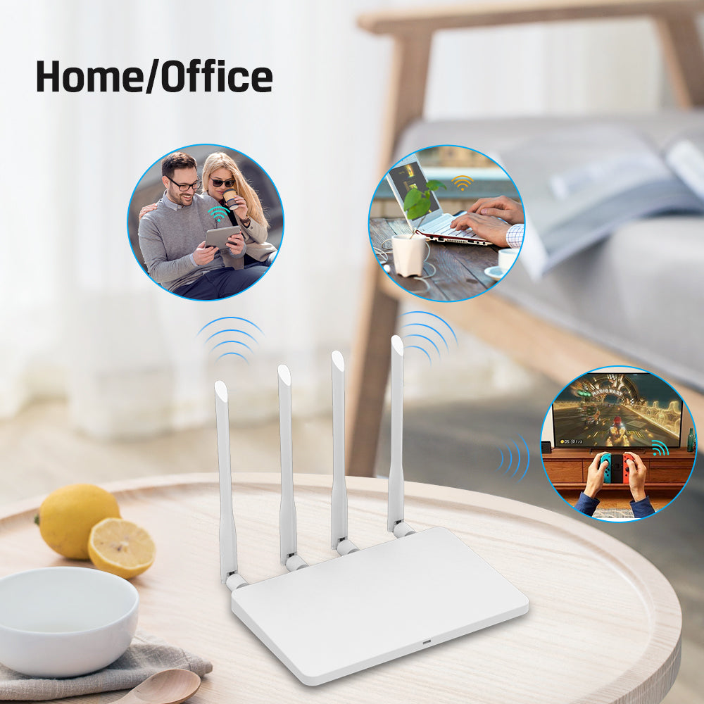 WE2805-A 4G LTE Router SIM Card 300Mbps 5dBi 4 Antenna – Zbtlink Online ...